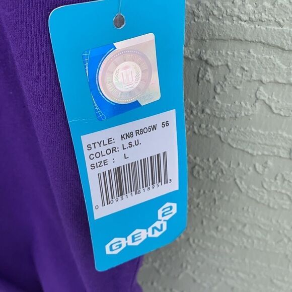 LSU Louisiana State University NWT Sz L - Picture 6 of 7